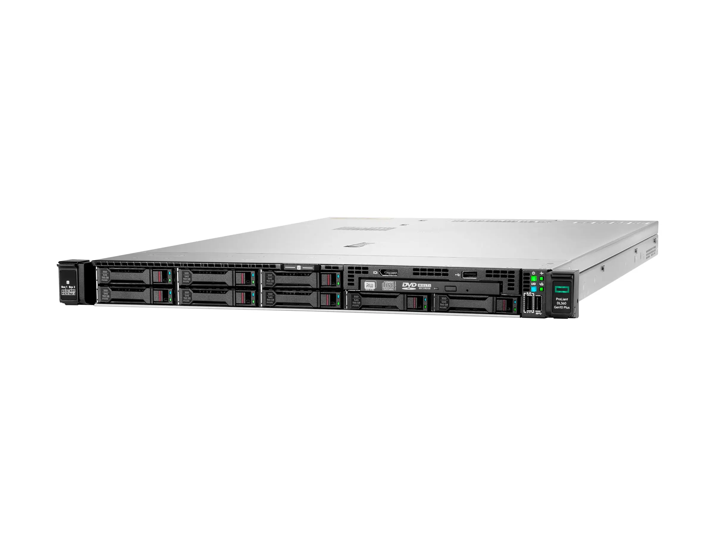 نمای جلویی سرور سرور HPE ProLiant DL360 Gen10 Plus بدون Bezel Kit