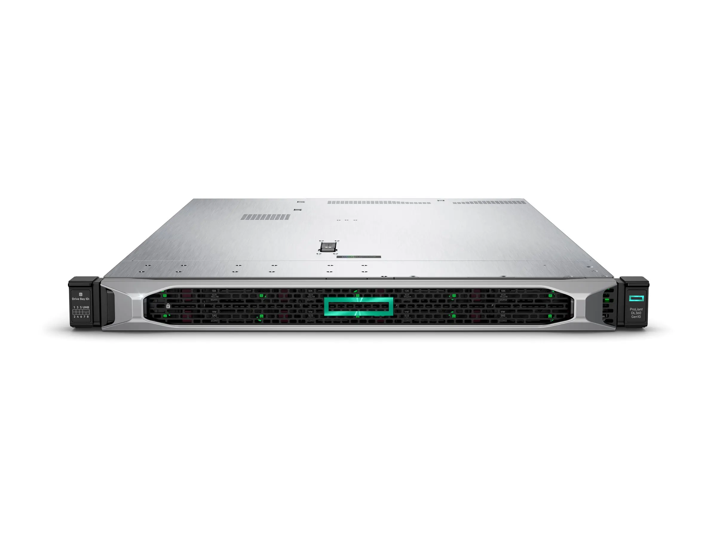 نمای جلوی سرور HPE ProLiant DL360 Gen10 به همراه Bezel Kit