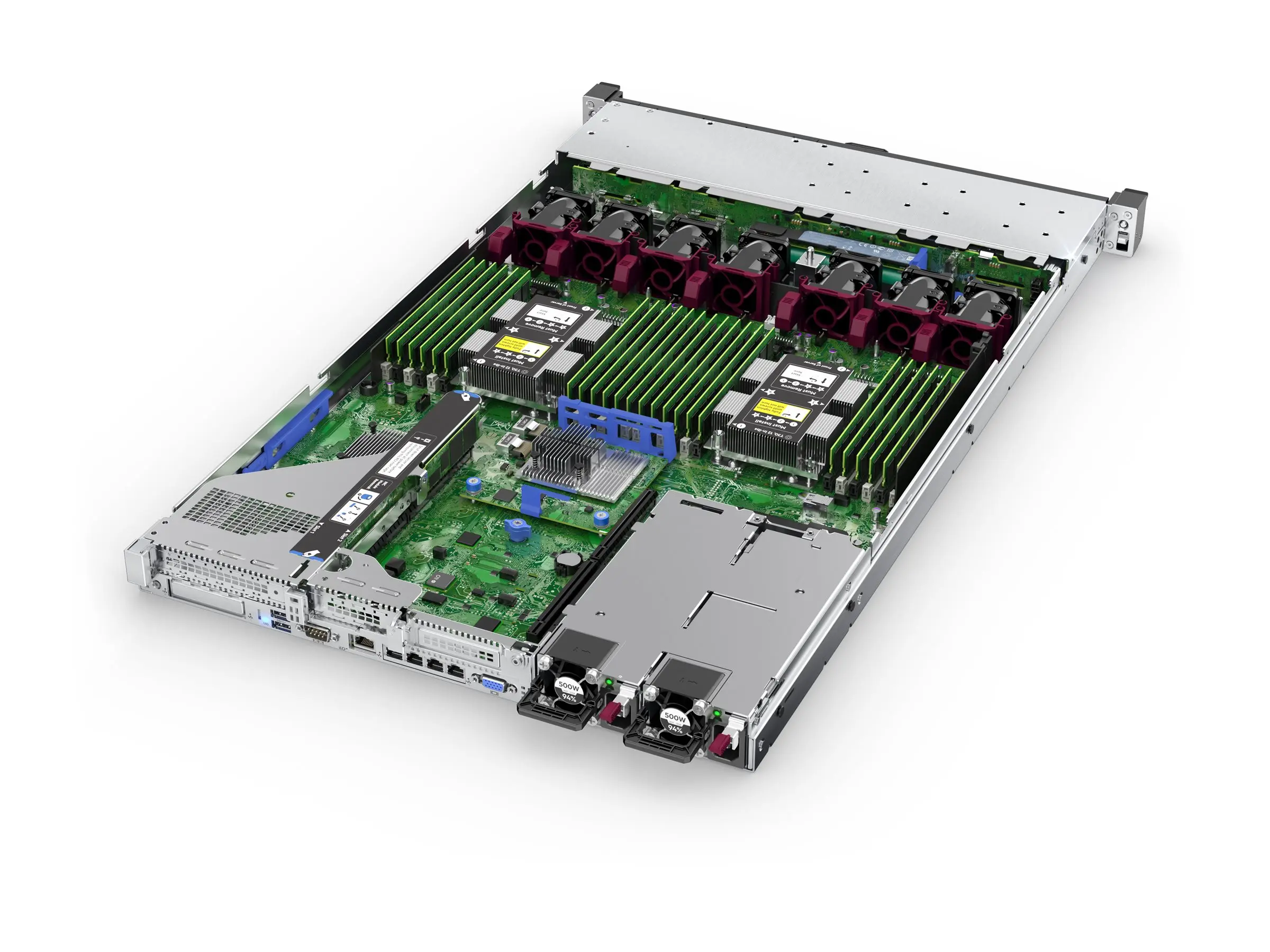 نمای داخل سرور HPE ProLiant DL360 Gen10
