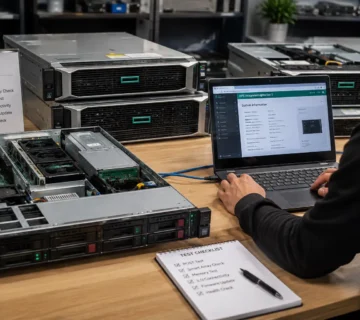 تست فنی سرور استوک HPE پیش از فروش