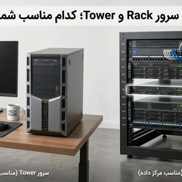 مقایسه سرور Rack و سرور Tower HPE در دو محیط نصب متفاوت